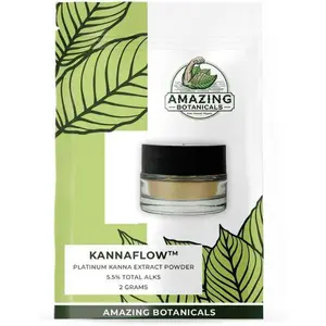 Amazing Botanicals Lab Refined Sceletium Tortuosum Extract | 5.5% Active Alkaloids, 80% Mesembrine - 25mg per Serving - Convenient dosing Spoon for Effective dosing - (2 Grams) - 80 Servings