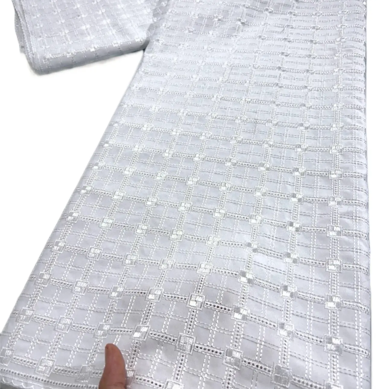 African dry Lace Fabric High-Quality Lace Cotton Lace Fabric 5yards