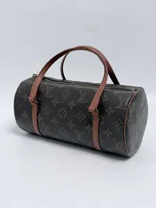 Pre-owned Louis Vuitton Canvas Shoulder Bags Monogram Papillon 30 Barrel Shoulder handbag Handle Bag JA865LV