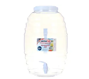 5 Gallon Vitrolero White Beverage Dispenser - Perfect for Home and Office Use - Drinkware