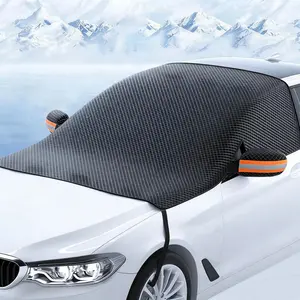 Car Windshield Snow Cover, All Season Windshield Cover, Windshield Snow Frost Ice Cover, Heavy Duty Windproof Waterproof UV Resistant, fit for Cars, SUV, Vans, Truck