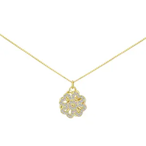 Rotating Diamond Pendant