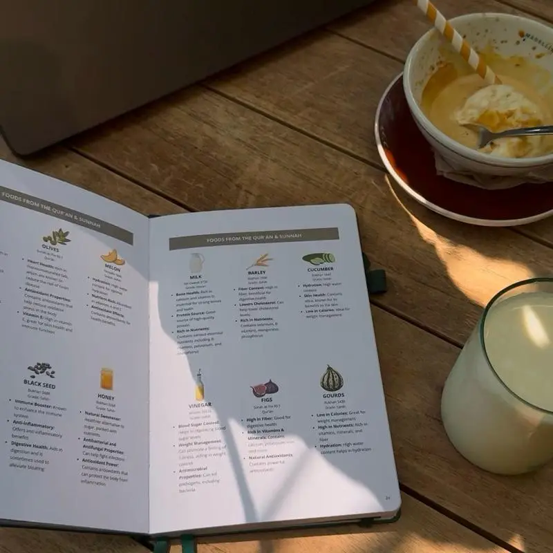 2025 Ramadan Productive Planner Quran Journal Islamic Arabic Notebook Vegan Leather Soft Cover Gold Foil with Eid Gift and Dua Book