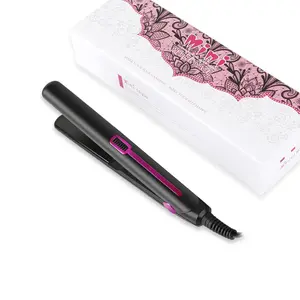 Mini Hair Straightener, Mini Flat Iron for Short Hair and Bangs, 0.7 Inch Small Flat Iron for Travel, Dual Voltage Heats Up Quickly