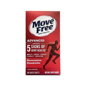 Schiff Move Free Advanced 200 Tablets Supports 5 Signs of Joint Health with Glucosamine & Chondroitin for Mobility Comfort Strength Flexibility and Lubrication