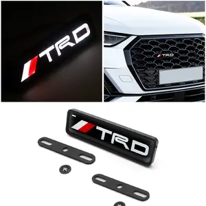 Toyota Trd Front Grille Emblem Badge Light, Car Decoration Lamp, Engine Hood Grill Logo Illumination, Automotive Accessories