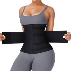 FeelinGirl Waist Trainer Wrap for Women Tummy Control Waist Cincher 3 Segmented Sauna Belt Plus Size Body Shaper Colombianas Plus Size S to 3XL Polyester Shapewear