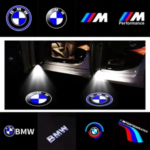 Bmw Car Door Welcome Light LED Projection Ground Lamp, Auto on Open, Easy Install, High Definition, Night Use, Fits 1-7 Series, Z4, X1-X7, M Performance