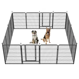 FXW Instant Unleashed Dog Playpen, Portable Pet Fence for Outdoor, RV Trips, and Camping, 24"/32"/40"/45" Height, 2/4/8/16/24/32/48 Panels for Small/Medium/Large Dogs│Patented