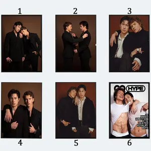 Hudson Williams & Connor Storrie Heat Poster Print, Editorial Wall Art, Modern Decor, Gift for Fans, Unframed