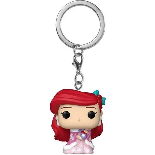 Funko Keychain: Disney Princess Holiday - Ariel  [COLLECTIBLES] Keychain, Vinyl figurine/statue, Collectible, Approx. 4"