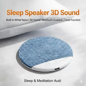 Ultra-Thin Bluetooth Pillow Speaker with Bluetooth 6.0, Soft Immersive Sound Field, Pillow CD Player for Bedtime Music & Audiobooks, Headphone-Free Sleep Speaker, Compatible with Android & iOS