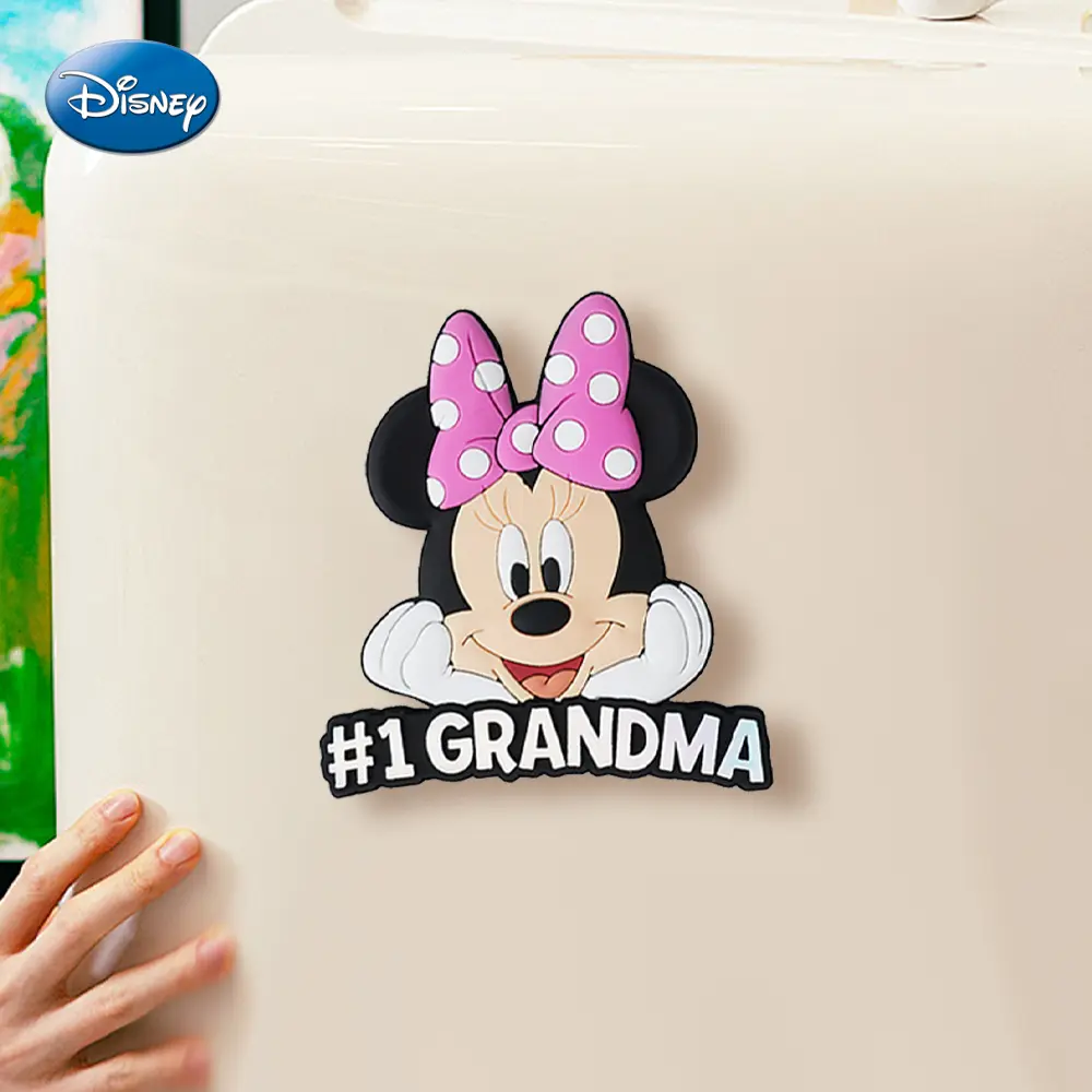 1PC Disney Officially Licensed Minnie Fridge Magnets Disney Magnets For Refrigerator Cute Cartoon Figural Magnets Refrigerator Decor Magnet Couple Life Supplies Suitable Offices Kitchens Places Novelty Party Supplies Refrigerator Decorating Magnets