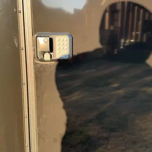 RV Keyless Entry Door Lock - Anti-Theft Keypad Latch Handle for Travel Trailers & Campers - Includes 1 Lock, 2 Remotes & Install Kit (Fits Most Models)