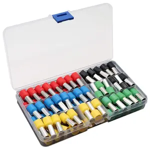 4 Gauge Wire Ferrules Kit - Copper Insulated Terminals Crimp Connectors for Car Amplifier Power-Cable Terminals Clean Install and Better Connection (Box of 90