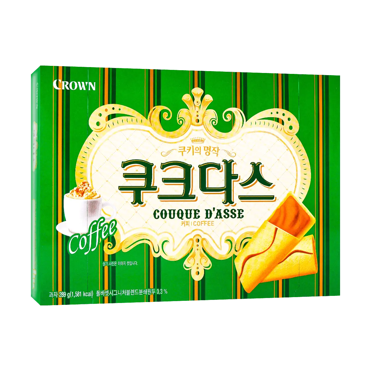 CROWN Couque D'asse Coffee Sandwich Cookie 289g