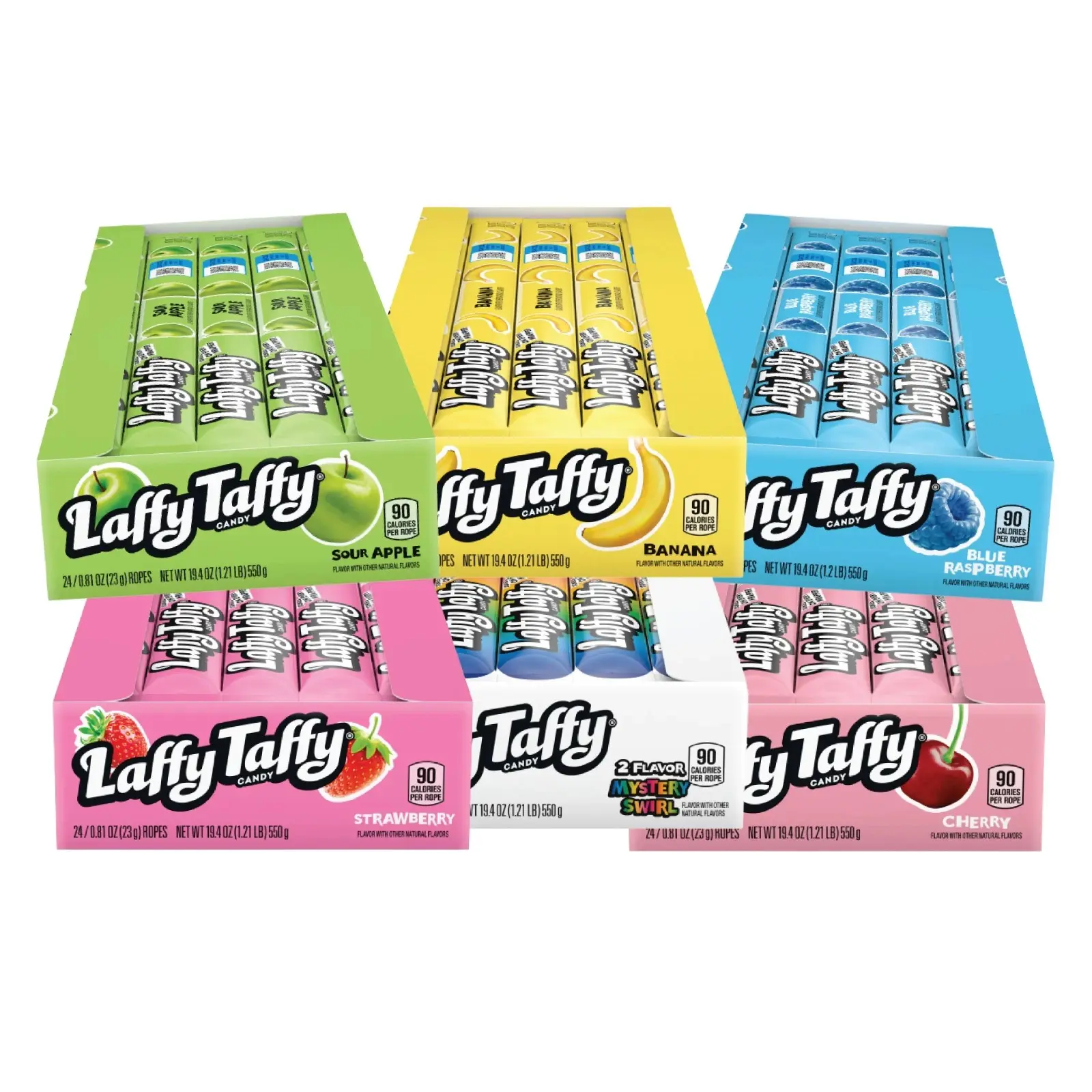 Laffy Taffy  Ropes – 24 Count (0.81oz Each) | Chewy, Sweet & Fun!