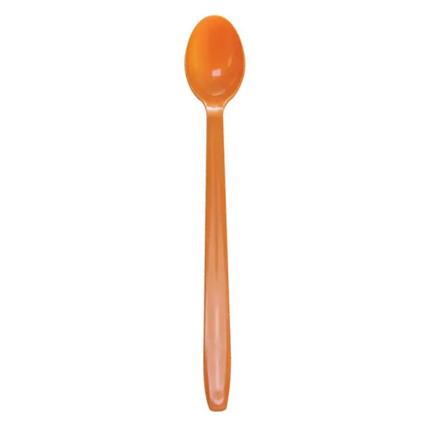 [1,000 ct] PP Plastic Heavy Weight Soda Spoons, Orange