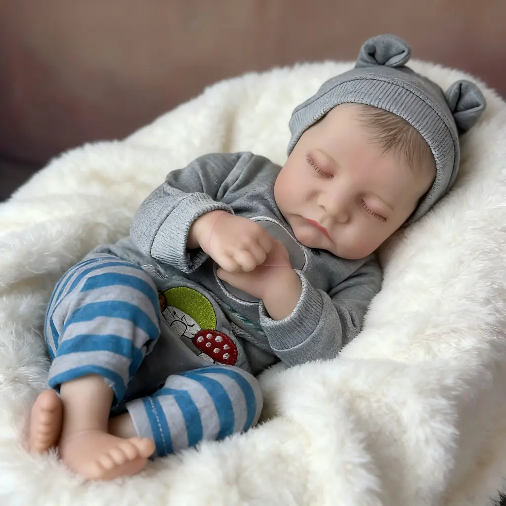 Lifelike Reborn Baby Dolls 18 Inch Full vinyl body Real Life Baby Dolls gifts for Mother's Day Valentine's Day Children's Day & Christmas