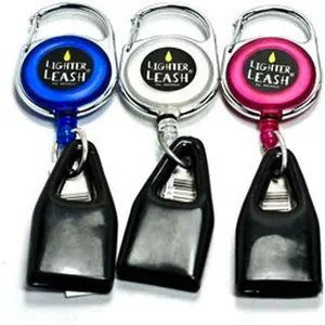 Lighter Leash Premium Clip  for Outdoor Camping Hiking Travel Portable Safety Keychain with Metal Easy to Carry for Lighters Lovers Gift