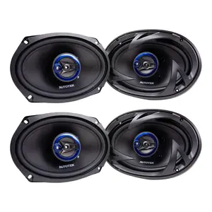 Autotek Street Machine 6x9" 3-Way Car Audio Universal Coaxial Speakers, 2 Pack