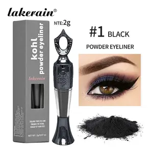 Long Lasting Eyeliner Powder with Brush, 1 Count Eye Liner Powder, Waterproof Eyeliner Professional Eye Makeup Tool for Women, Cosmetic, Eye Makeup Supplies, Eye Makeup Products, Longwear Eye Liner