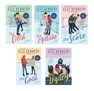 Off-Campus (5 book series) A Hockey romance Novels by Elle Kennedy : The Deal - The Mistake - The Score - The Goal - The Legacy (Paperback) Novel Books