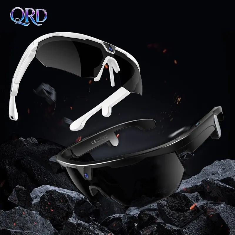 Qrd W640 Lightweight Smart Cycling Glasses, HD Video Recording, Enc Noise Reduction, Ip66 Waterproof, Outdoor Adventure, Bike Enthusiasts, Sports Cycling Sunglasses, Biking Sunglasses, Outdoor Cycling Accessories