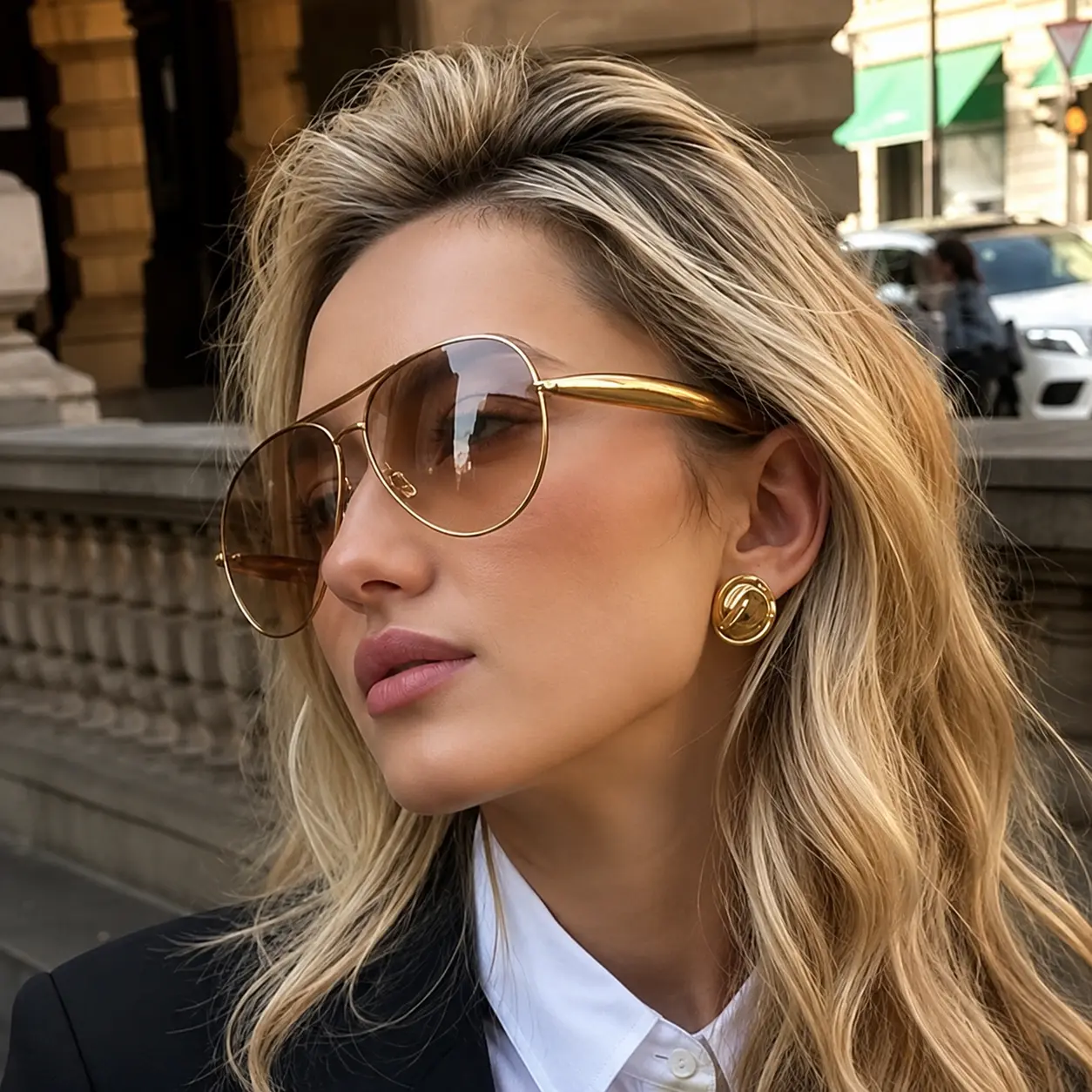 Retro Gold Aviator Sunglasses for Women Men 70s Metal Sun Glasses | 2026 Metal Oversized Aviators Accessories Pilot UV400 protection Vacation Travel Beach Outfits Must Haves