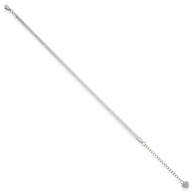 EVRY JEWELS Gold or Silver Plated Stainless Steel Women's Hypoallergenic Sariah Anklet