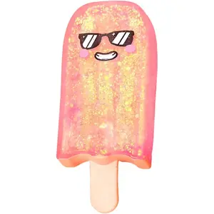 Ice Cream Squeeze Squishy,Summer Sensory Stress Relief,Party Favors Squeeze Stress Ball for Anxiety Relief Birthday Gift 02-Pink