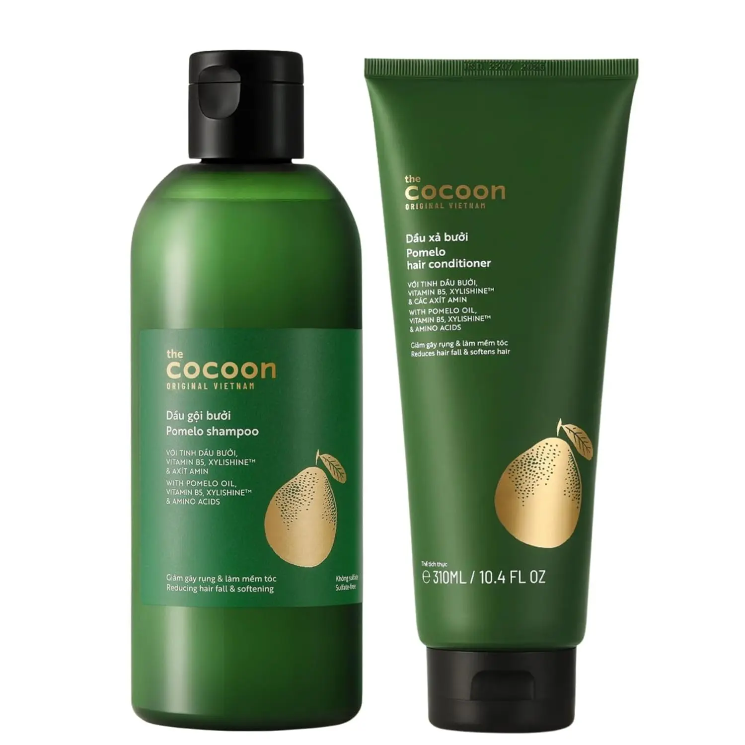 Cocoon Pomelo Shampoo & Conditioner Set 310ml each Restore Daily