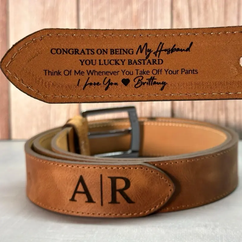 Custom Leather Belt for Him – Personalized Gift He’ll Never Forget