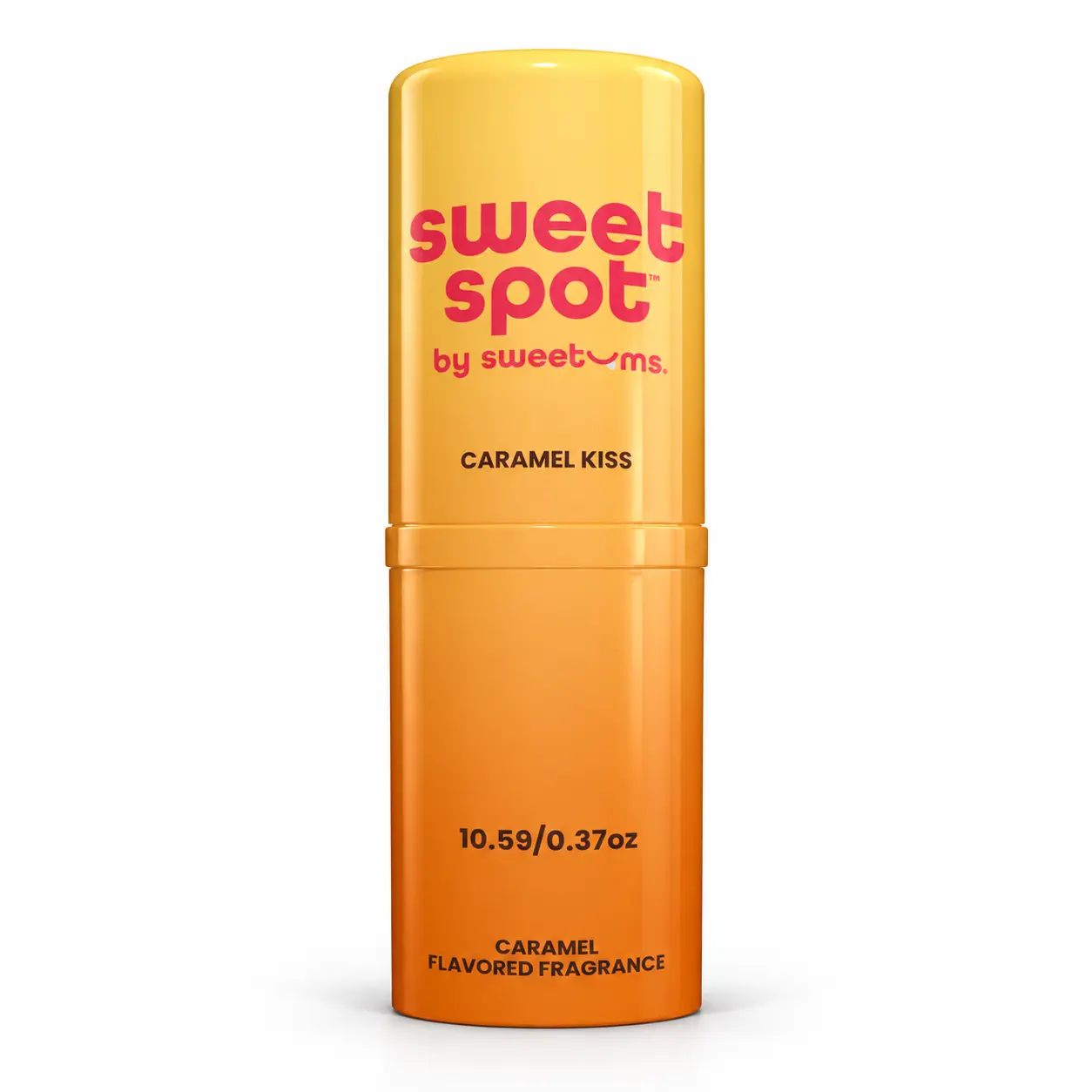 [Sweet Spot] Caramel Kiss Solid Flavored Fragrance | Solid Fragrance Stick | Wax-Based Glides On Smooth | Scented & Flavored Kissable Fragrance | Caramel Gourmand Perfume