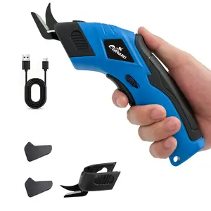 21v 2000mah Cordless Electric Scissors Charging Set, Strong Multifunctional Fabric Cutting Cutter for Leather Paperboard Carpet Felt, DIY Projects