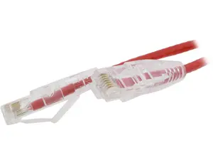 Nippon Labs 28 AWG Snagless Ultra Slim Cat6  Ethernet Patch Cable - Network Internet Cord - RJ45, Stranded, 550Mhz, UTP, - 10ft, Red