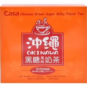 CASA Milk Tea 10 bags Assorted Flavor (Okinawa Brown Sugar/Kyoto Milky Flavor/Hokkaidou Milky Flavor/Nagasaki Honey Green Tea)