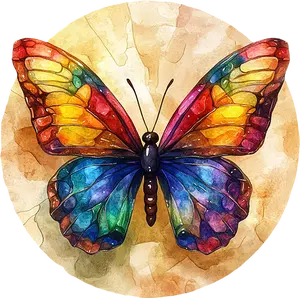 DTF Transfer – TT Butterfly Watercolor Multi Sizes