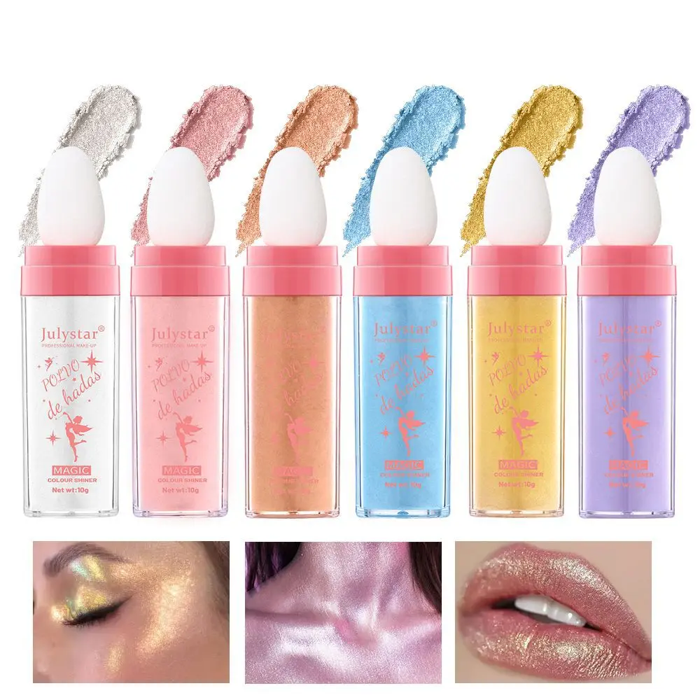 Goddess Highlighter Powder, Body & Face Glitter, Full-Body Brightening Natural High-Light Powder, Perfect for Parties & Performances, Highlight Cosmetic, Prismatic Glow Highlighter