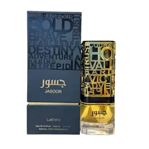 Lattafa Jasoor Eau De Parfum Spray for Men, 3.4 Ounce Fragrance Perfume