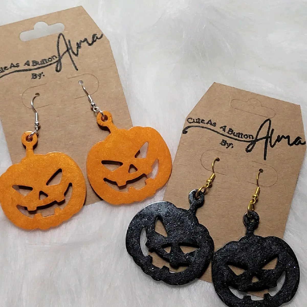 Halloween resin earings Female