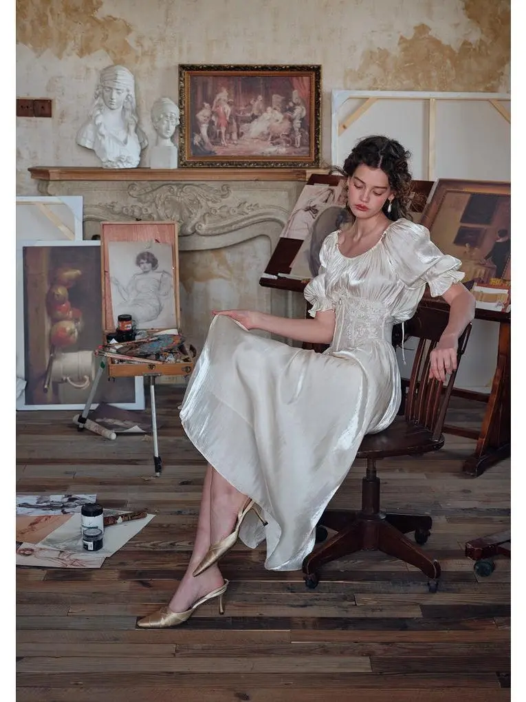 "Du cocon au papillon" Corset Dress-Casual Womenswear