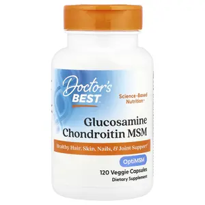 Doctor's Best Glucosamine Chondroitin MSM, 120 Veggie Capsules | HSA/FSA Eligible