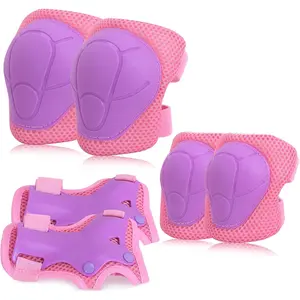 Protective Gear,  Pads Elbow Pads with Wrist Guards for Roller Skating Cycling Skateboard  Scooter Rollerblade Safety Gear for  2-7