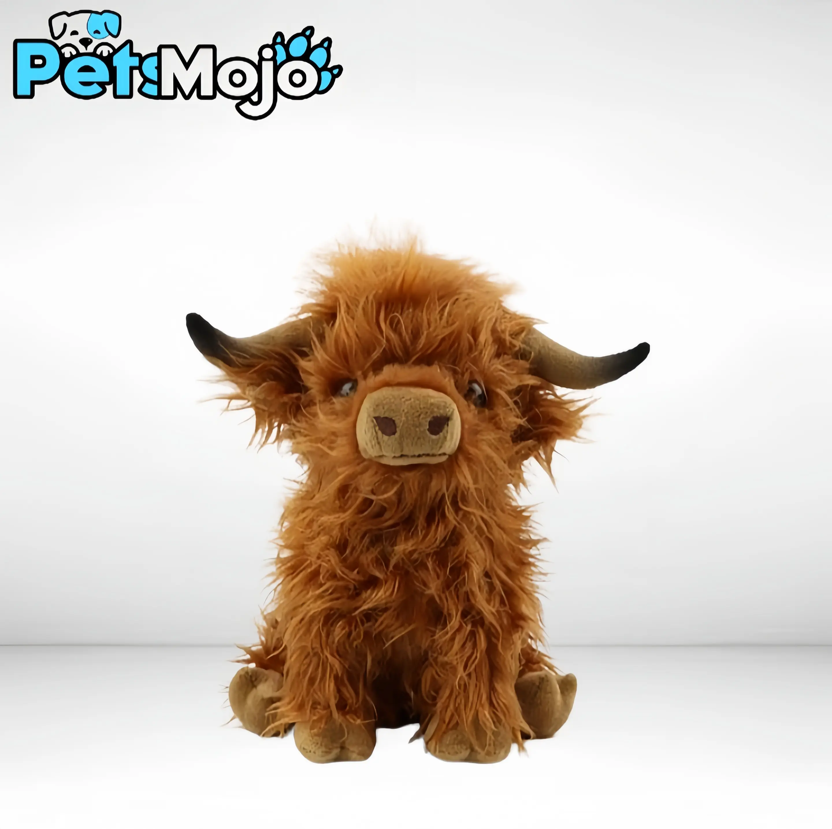 Realistic Highland Cow Plush Toy, Soft Scottish Cattle Stuffed Animal, 1-Count Cute Stuffed Animal, Soft Artificial Plush Toy with Comfortable Hand Feel,  Highland cow Plush Toy Soft Cuddly Stuffed Animal for Kids, Perfect Birthday Gift, Stress Relief,