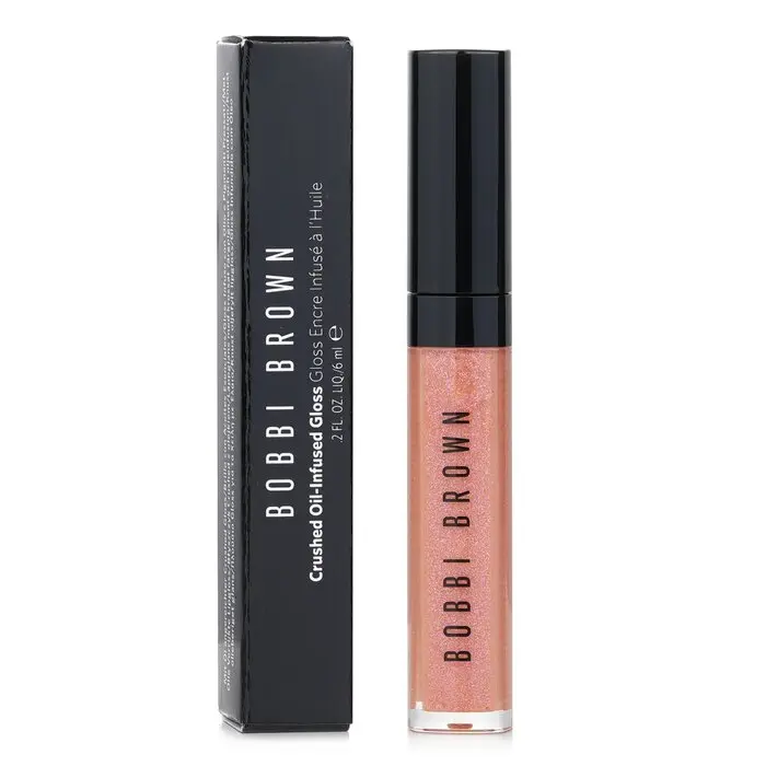 Bobbi Brown Crushed Oil Infused Lipgloss Cosmetic - #Bellini Shimmer, Moisturizing Makeup, Blend-Friendly, 6ml/0.2oz
