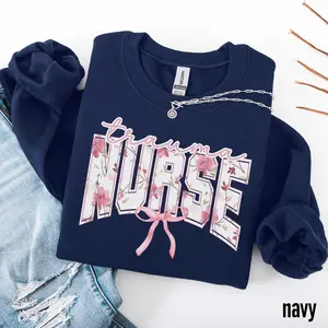 Coquette Trauma Nurse T-Shirt / Sweatshirt / Hoodie , Trauma Nurse shirt, Cotton Fabric Crewneck Womenswear