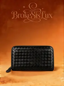Pre-owned Bottega BLACK LEATHER WALLET
