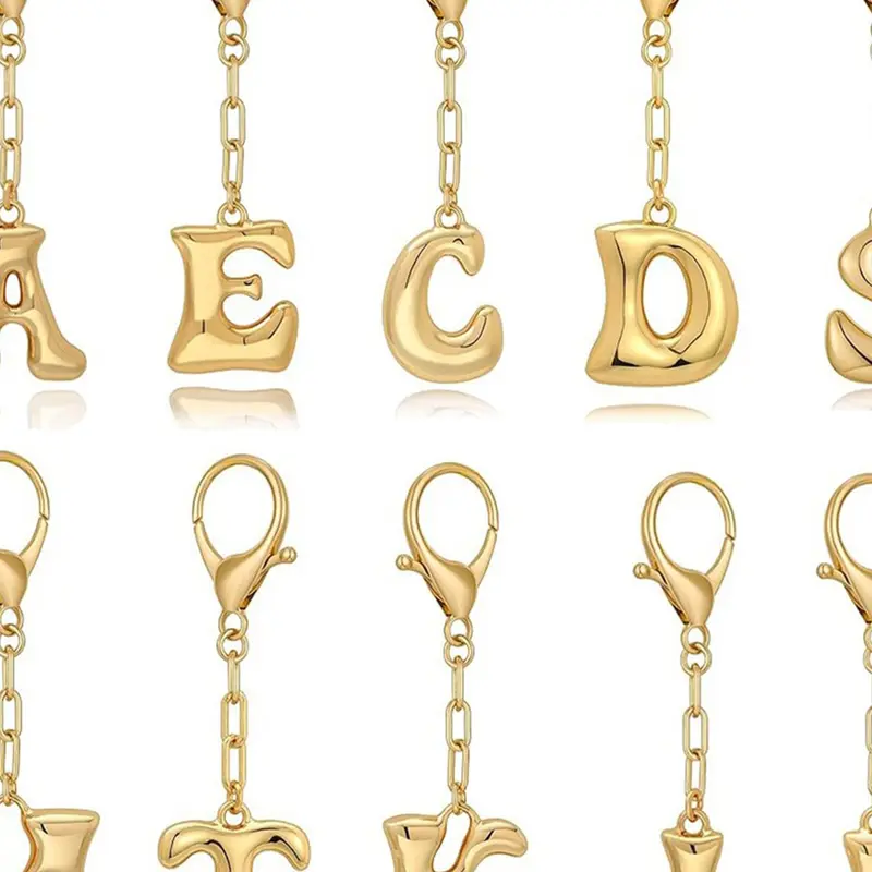 【Black Friday】Bubble Initial Charm for Bags & Purses, Elegant Personalized Accessory for Stylish Women, Perfect Gift Idea for Her, Bag Charm Keychain, Purse Accessories, Purse Charms