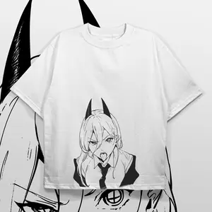 Anime Power Manga Chainsaw Man T-shirt  Gift for Anime Lover Casual Unisex Man Woman
